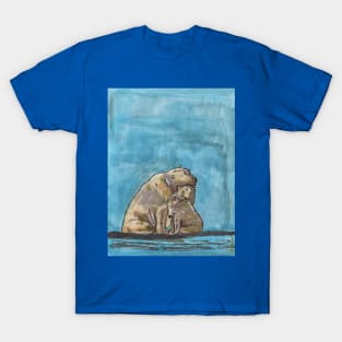 Polar Bear Mother and Cubs T-Shirt
